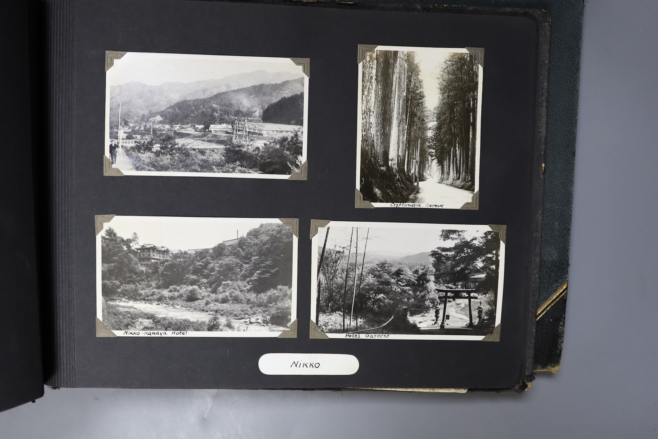 Four various photograph albums, including two albums of Bangkok to Japan in 1935, early 20th century albumen prints of Lake District etc.